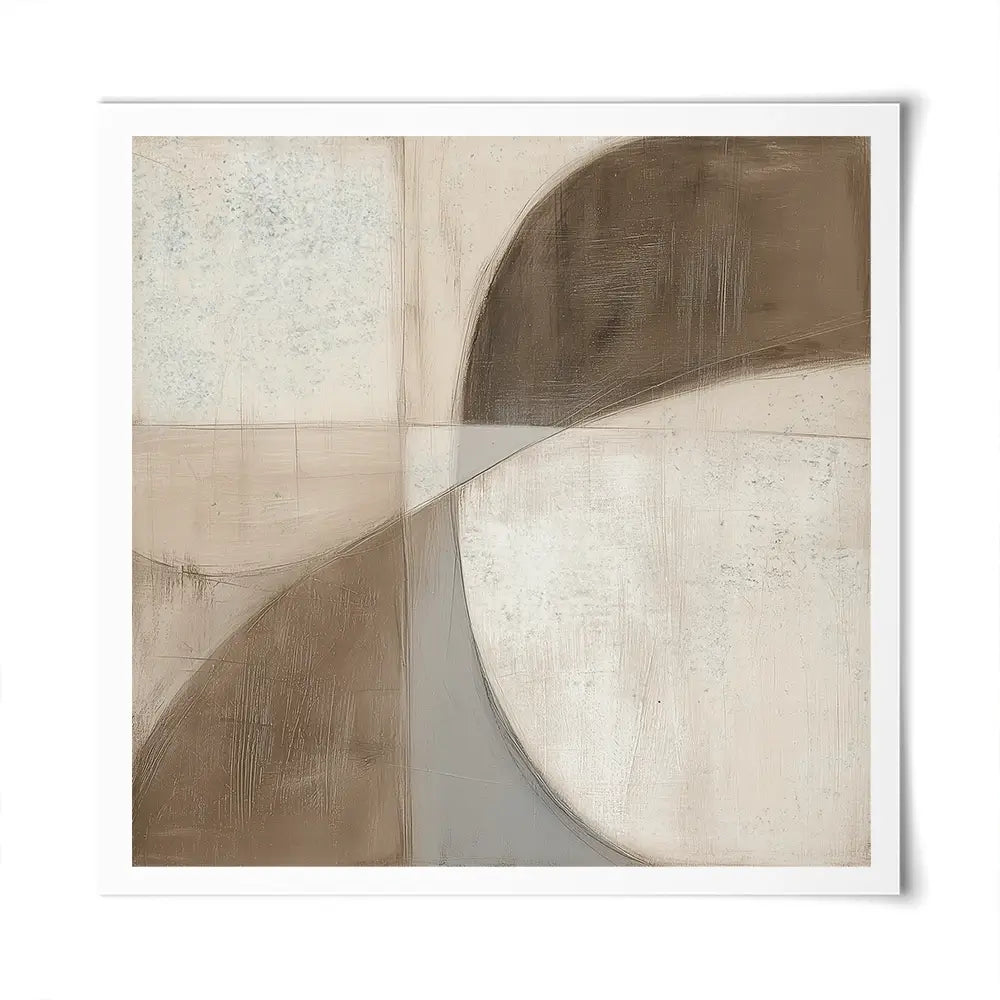 Mid Century Shapes Square Art Print Mid Century Shapes Square Art Print wall art product Chromatic Storm Studio