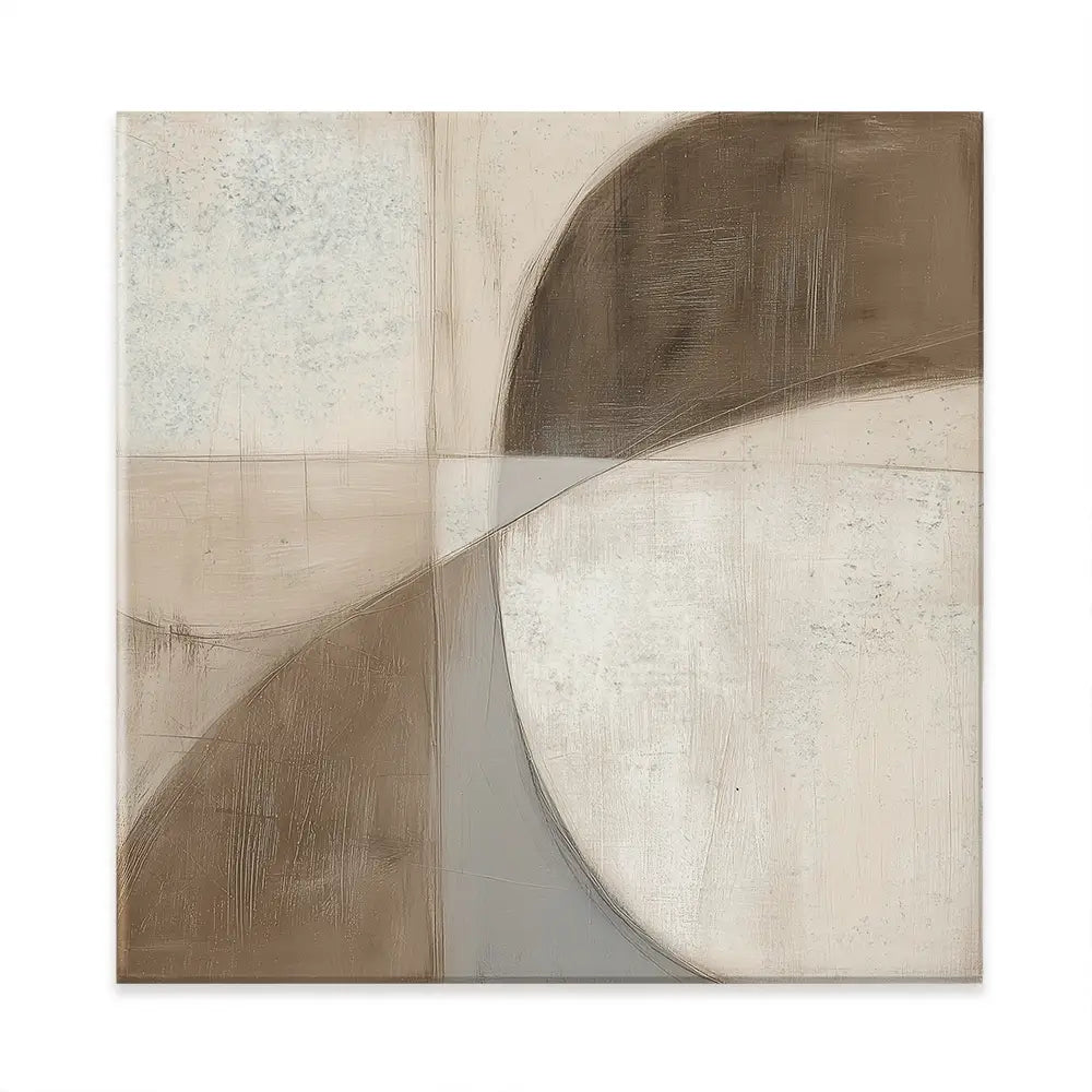Mid Century Shapes Square Canvas Print Mid Century Shapes Square Canvas Print wall art product Chromatic Storm Studio