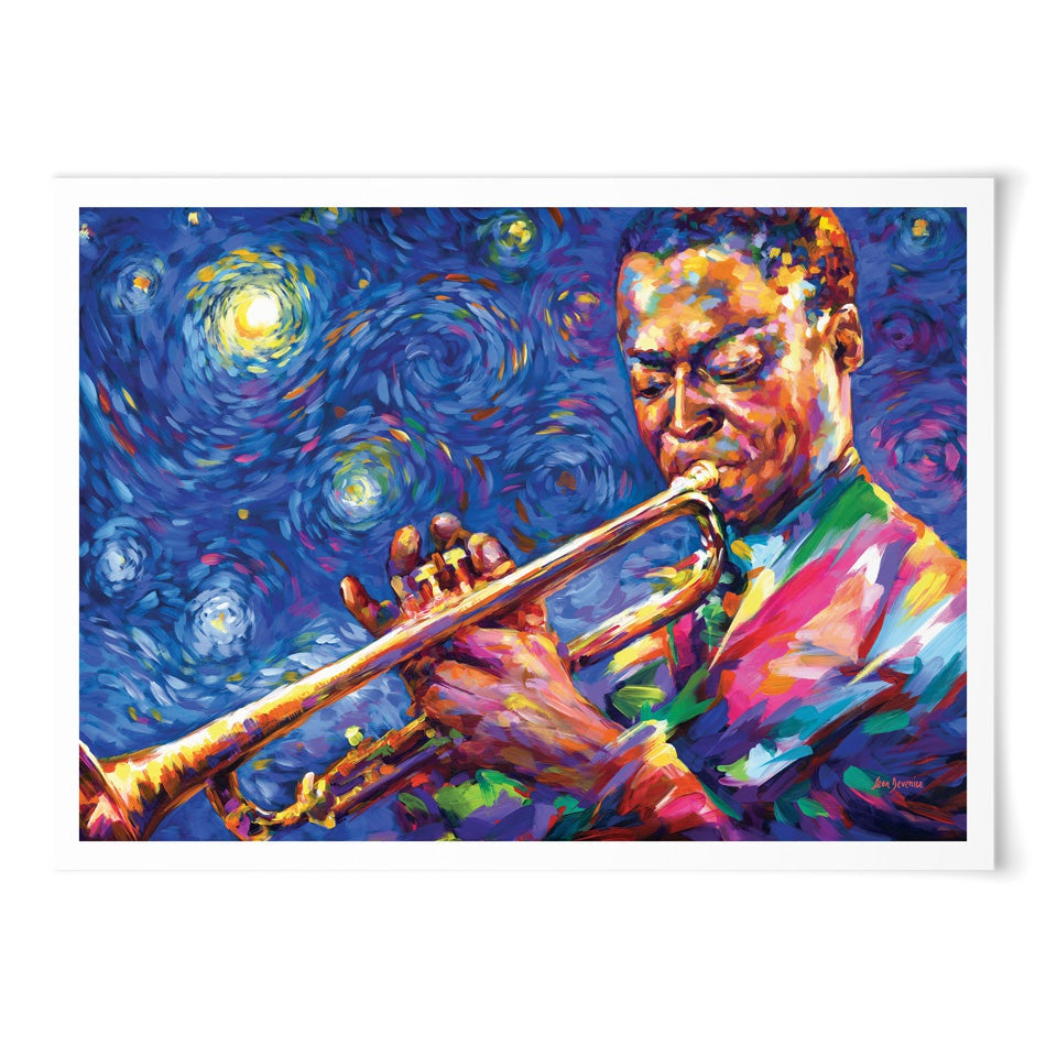 Miles Davis Starry Night Art Print Miles Davis Starry Night Art Print wall art product Leon Devenice