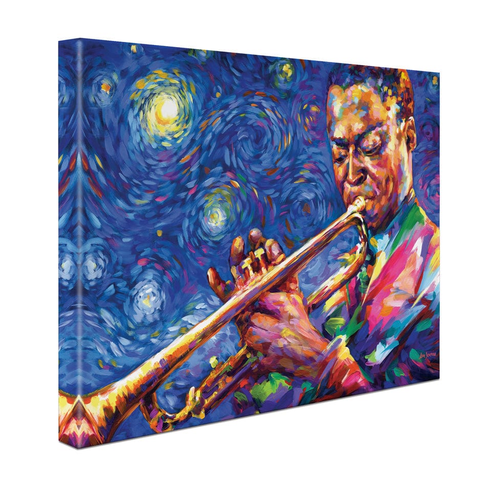 Miles Davis Starry Night Canvas Print wall art product Leon Devenice