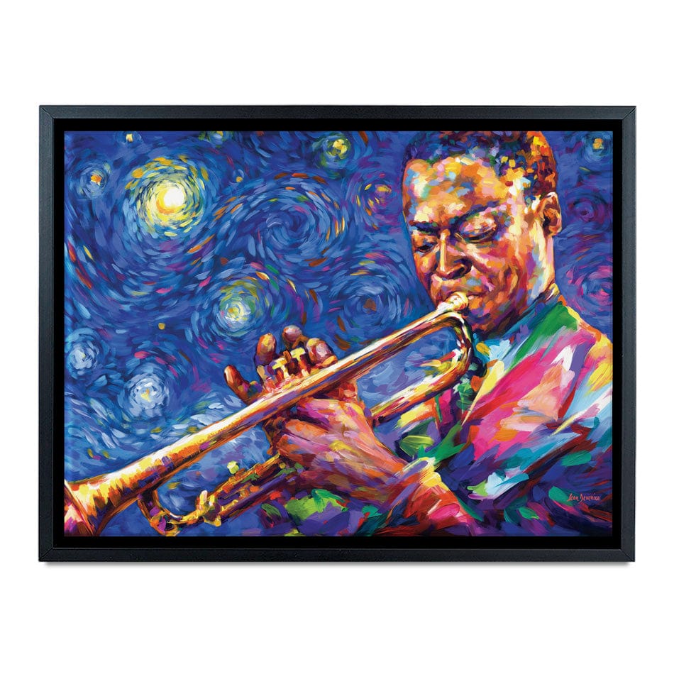 Miles Davis Starry Night Canvas Print wall art product Leon Devenice