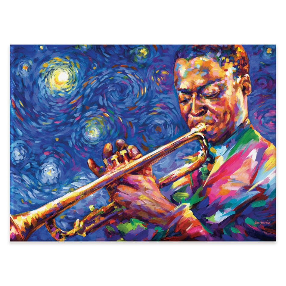 Miles Davis Starry Night Canvas Print wall art product Leon Devenice