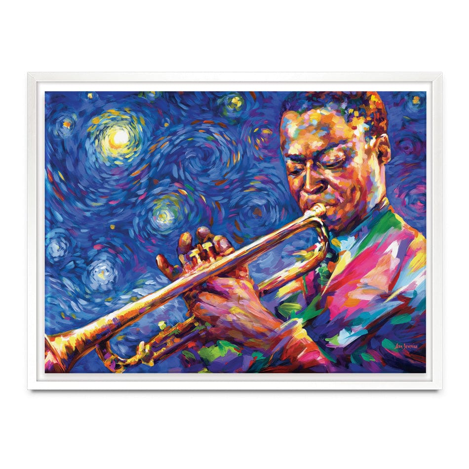 Miles Davis Starry Night Canvas Print wall art product Leon Devenice