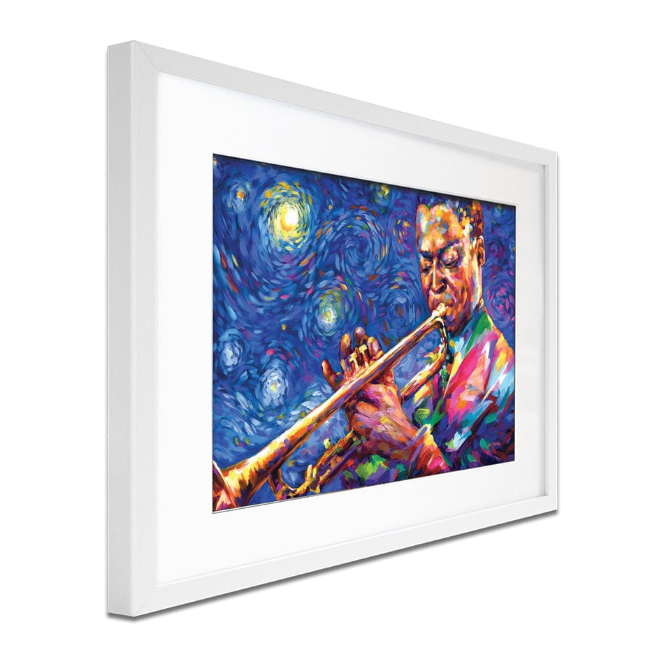 Miles Davis Starry Night Framed Art Print wall art product Leon Devenice