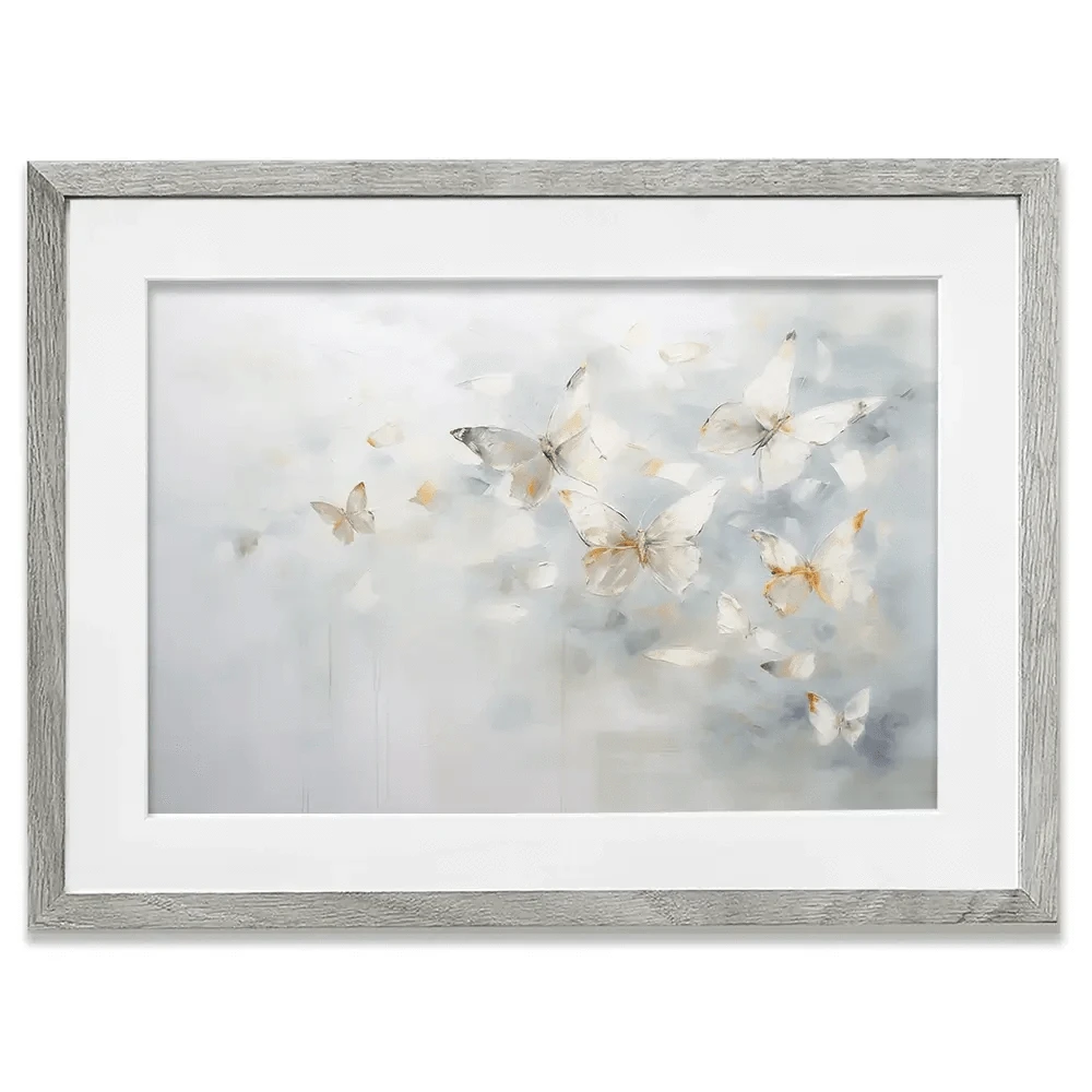 Minimal Butterflies Framed Art Print Minimal Butterflies Framed Art Print wall art product Arlington Prints - Independent