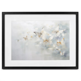 Minimal Butterflies Framed Art Print Minimal Butterflies Framed Art Print wall art product Arlington Prints - Independent