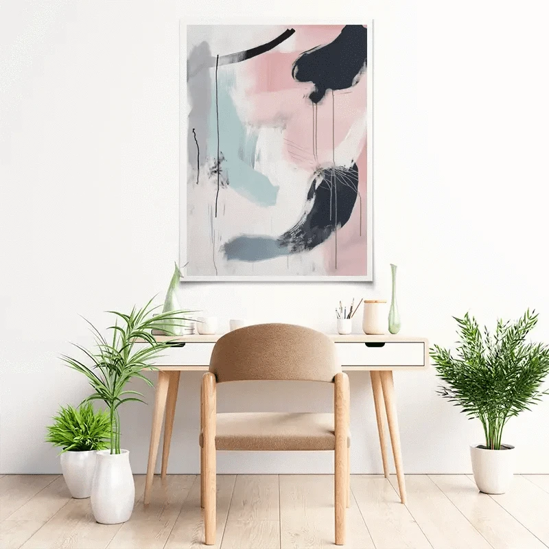 Minimalist Blush Pink Art Print Minimalist Blush Pink Art Print wall art product Tanya Ocean