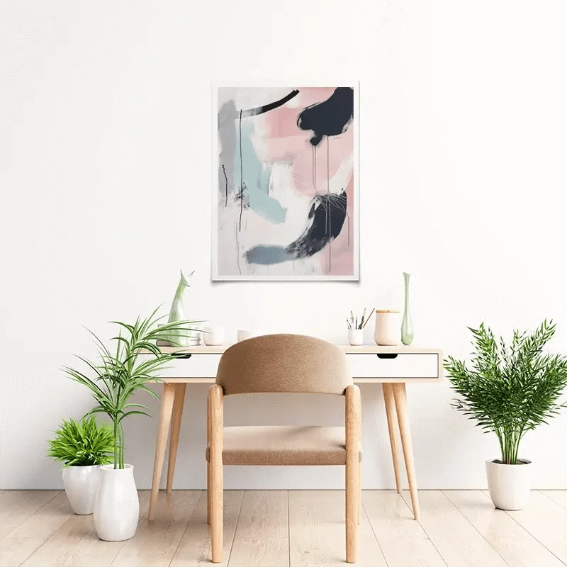 Minimalist Blush Pink Art Print Minimalist Blush Pink Art Print wall art product Tanya Ocean