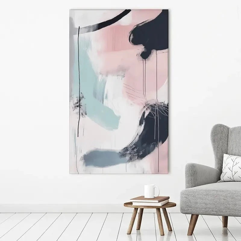 Minimalist Blush Pink Canvas Print Minimalist Blush Pink Canvas Print wall art product Tanya Ocean