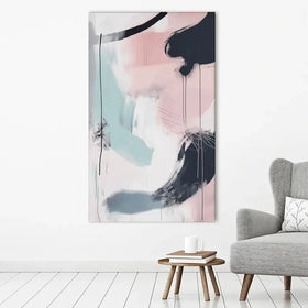 Minimalist Blush Pink Canvas Print Minimalist Blush Pink Canvas Print wall art product Tanya Ocean