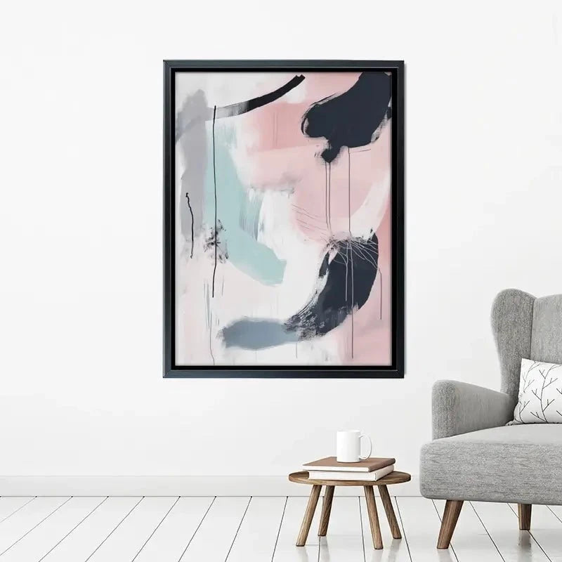 Minimalist Blush Pink Canvas Print Minimalist Blush Pink Canvas Print wall art product Tanya Ocean