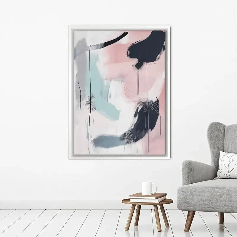 Minimalist Blush Pink Canvas Print Minimalist Blush Pink Canvas Print wall art product Tanya Ocean