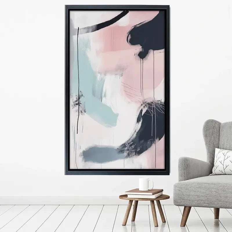 Minimalist Blush Pink Canvas Print Minimalist Blush Pink Canvas Print wall art product Tanya Ocean