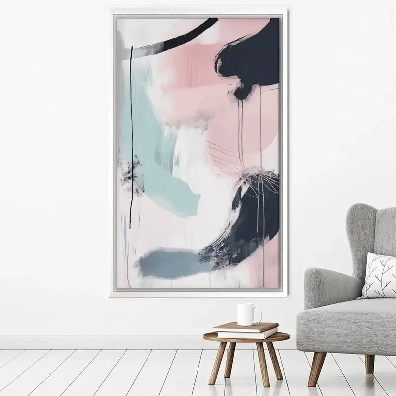 Minimalist Blush Pink Canvas Print Minimalist Blush Pink Canvas Print wall art product Tanya Ocean