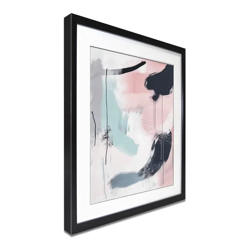 Minimalist Blush Pink Framed Art Print Minimalist Blush Pink Framed Art Print wall art product Tanya Ocean