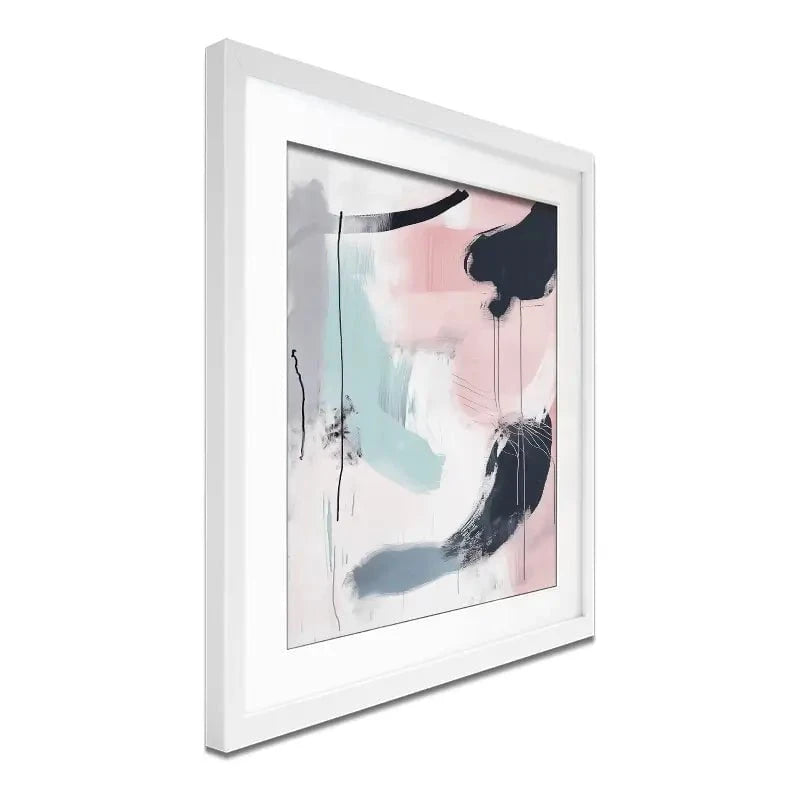 Minimalist Blush Pink Framed Art Print Minimalist Blush Pink Framed Art Print wall art product Tanya Ocean