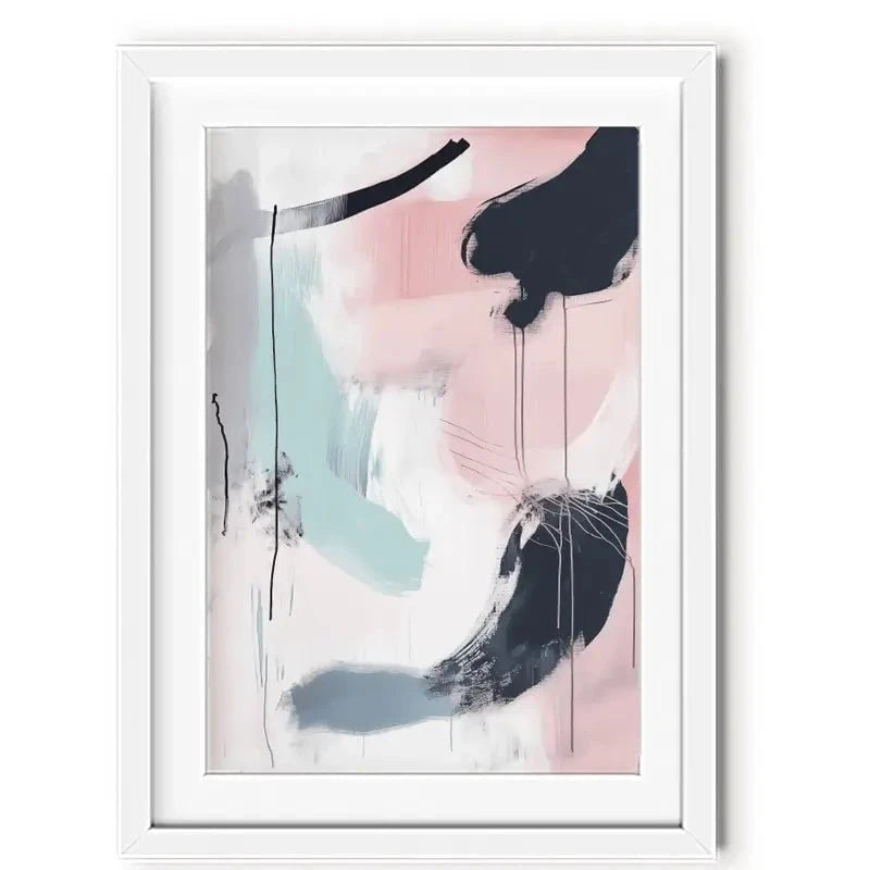 Minimalist Blush Pink Framed Art Print Minimalist Blush Pink Framed Art Print wall art product Tanya Ocean