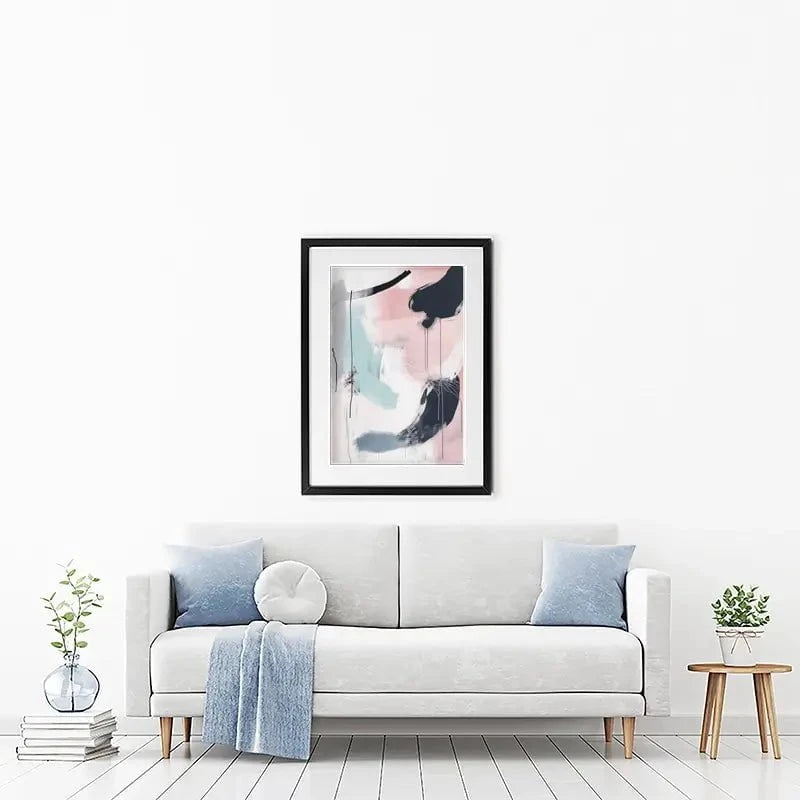 Minimalist Blush Pink Framed Art Print Minimalist Blush Pink Framed Art Print wall art product Tanya Ocean