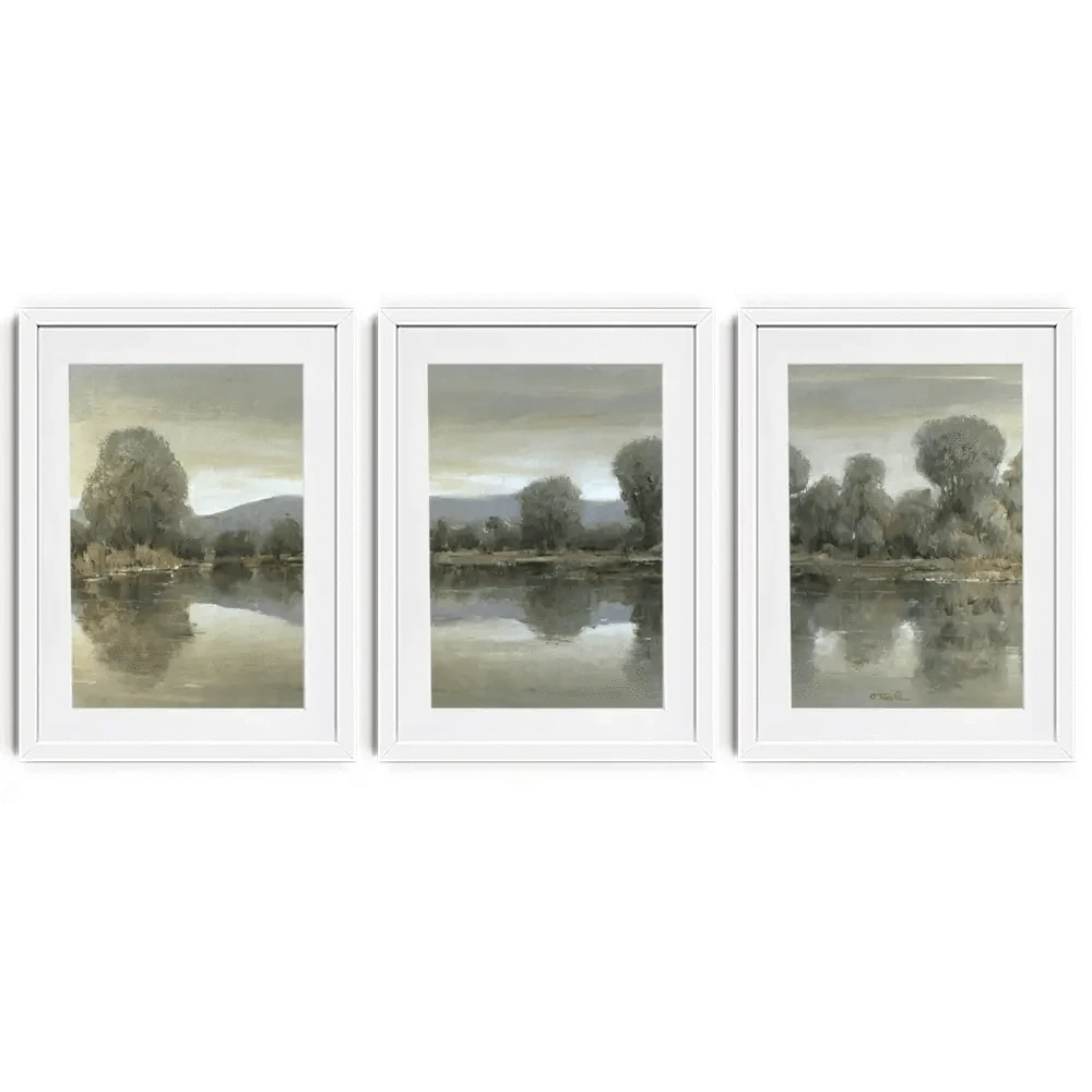 Mirror Lake 1 Framed Art Print Trio Mirror Lake 1 Framed Art Print Trio wall art product Tim O'Toole