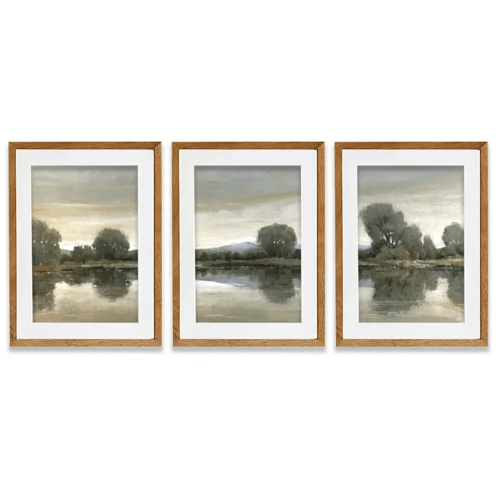 Mirror Lake 2 Framed Art Print Trio Mirror Lake 2 Framed Art Print Trio wall art product Tim O'Toole
