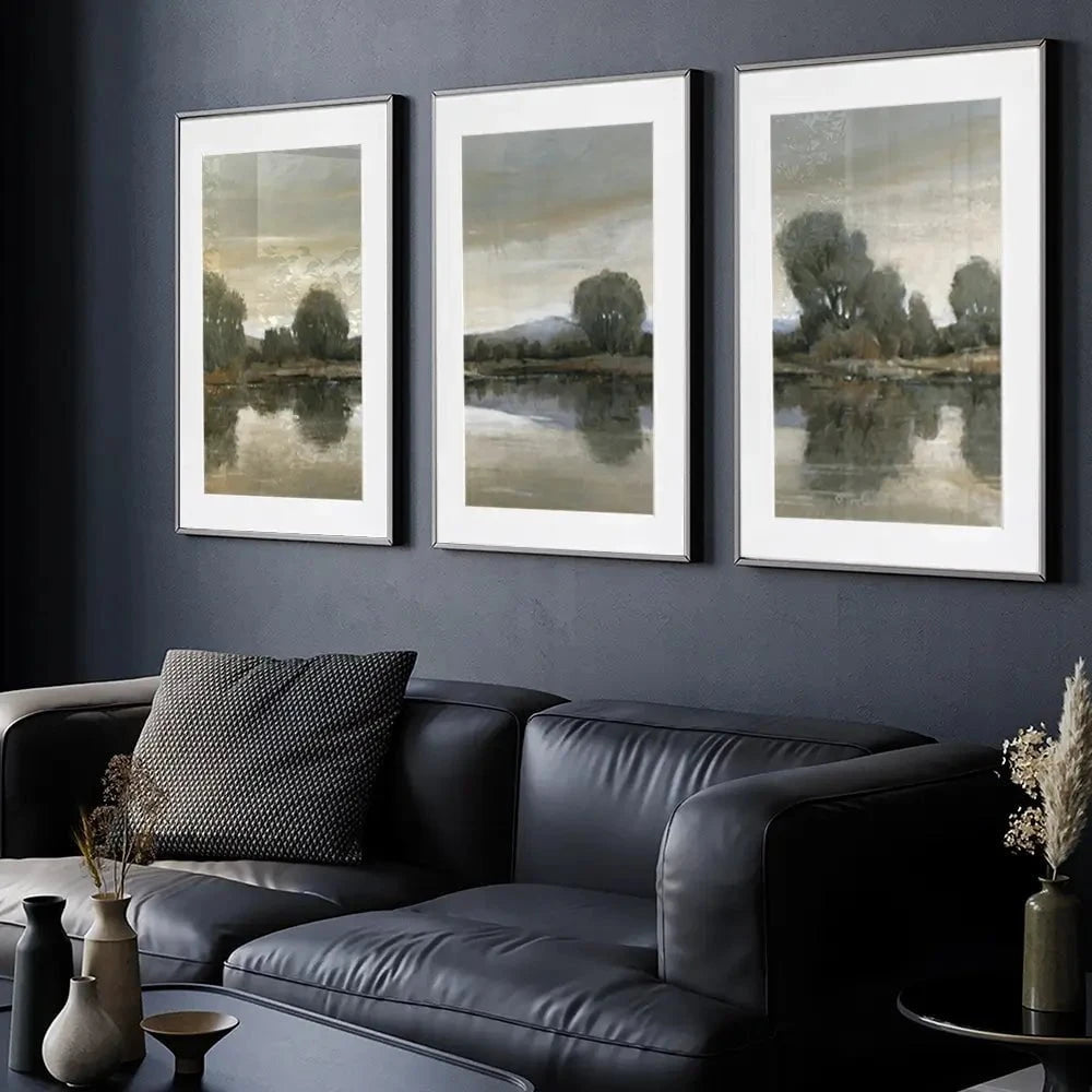 Mirror Lake 2 Framed Art Print Trio Mirror Lake 2 Framed Art Print Trio wall art product Tim O'Toole