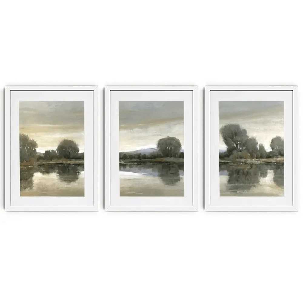 Mirror Lake 2 Framed Art Print Trio Mirror Lake 2 Framed Art Print Trio wall art product Tim O'Toole