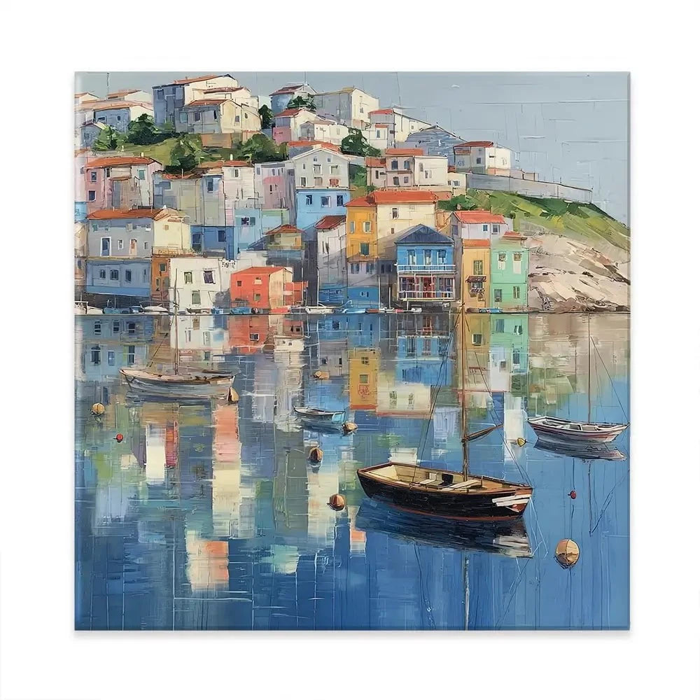 Mirror Sound Square Canvas Print Mirror Sound Square Canvas Print wall art product David Alexander Elder