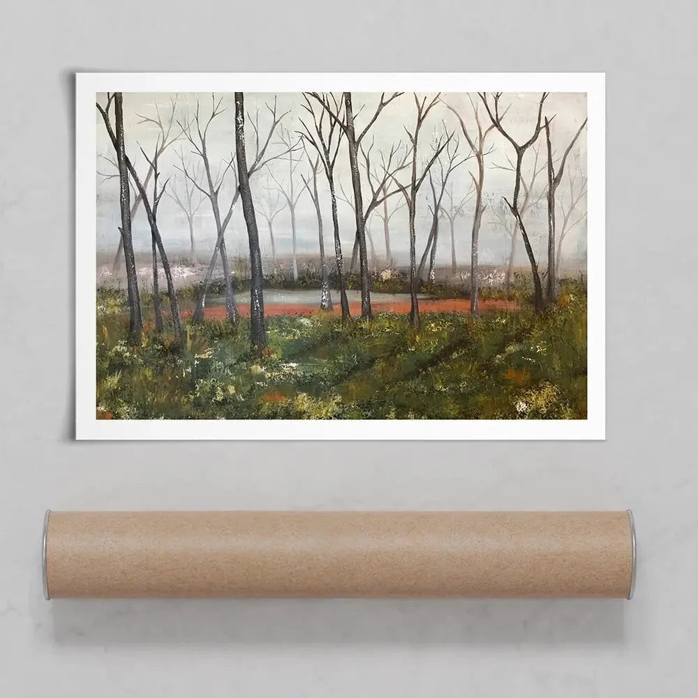 Misty Woods Art Print Misty Woods Art Print wall art product Jade Reynolds
