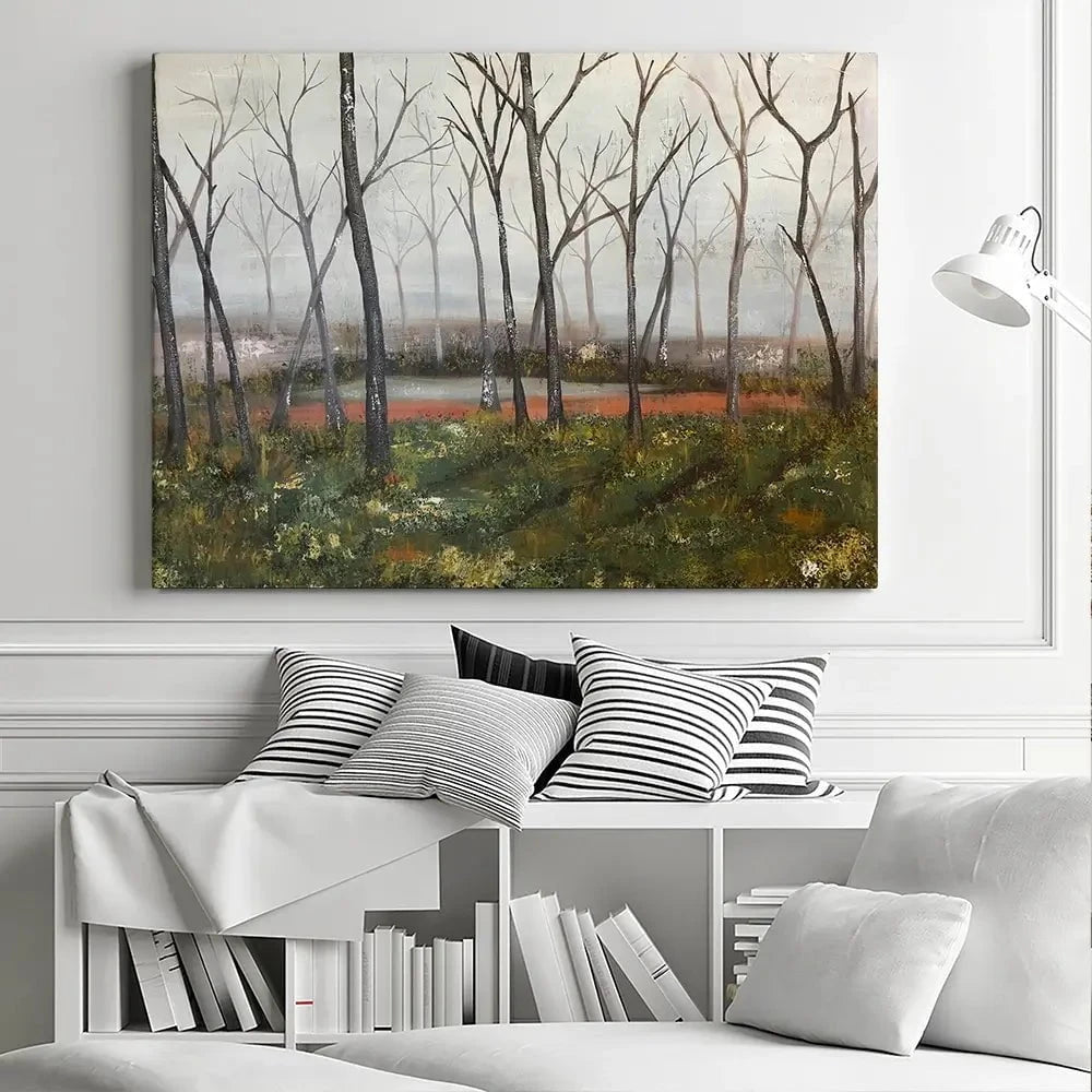 Misty Woods Canvas Print Misty Woods Canvas Print wall art product Jade Reynolds