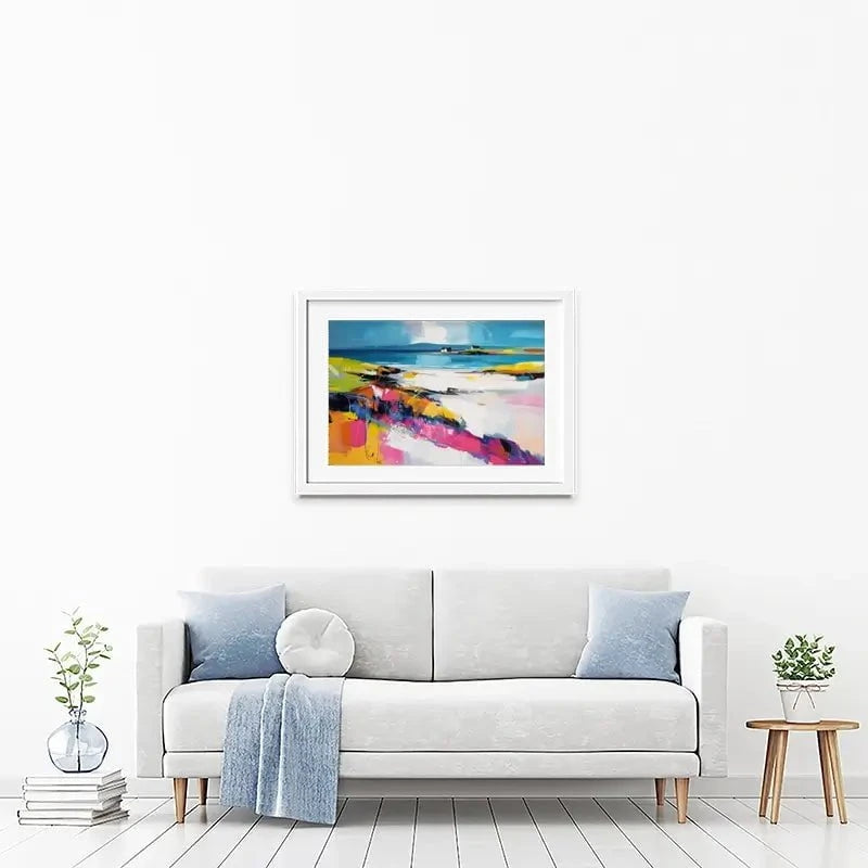 Modern Beach Abstract Framed Art Print Modern Beach Abstract Framed Art Print wall art product David Alexander Elder