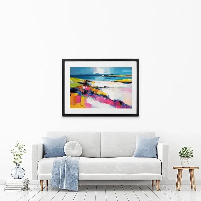 Modern Beach Abstract Framed Art Print Modern Beach Abstract Framed Art Print wall art product David Alexander Elder