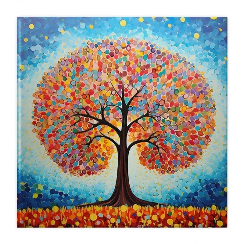 Modern Colourful Tree Of Life Canvas Print Modern Colourful Tree Of Life Canvas Print wall art product Gina Kelly - Independent