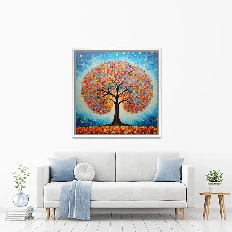 Modern Colourful Tree Of Life Canvas Print Modern Colourful Tree Of Life Canvas Print wall art product Gina Kelly - Independent