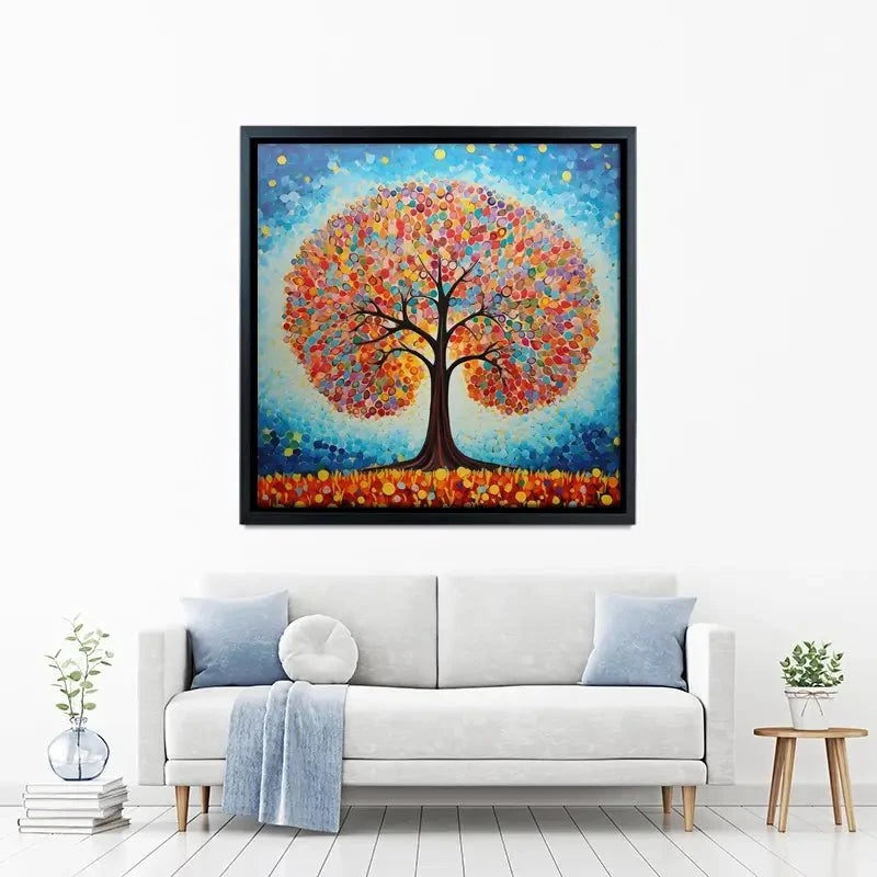 Modern Colourful Tree Of Life Canvas Print Modern Colourful Tree Of Life Canvas Print wall art product Gina Kelly - Independent