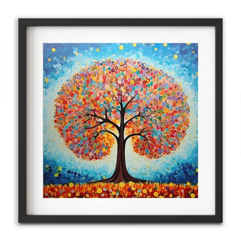 Modern Colourful Tree Of Life Framed Art Print Modern Colourful Tree Of Life Framed Art Print wall art product Gina Kelly - Independent