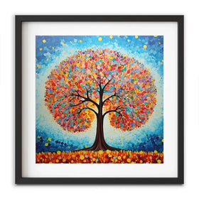 Modern Colourful Tree Of Life Framed Art Print Modern Colourful Tree Of Life Framed Art Print wall art product Gina Kelly - Independent