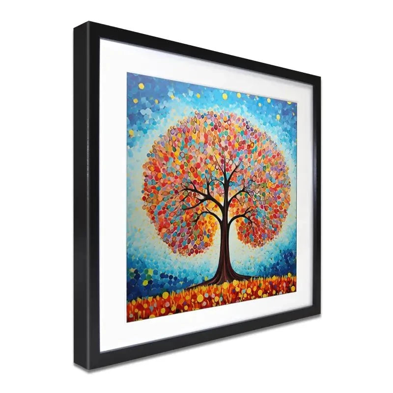 Modern Colourful Tree Of Life Framed Art Print Modern Colourful Tree Of Life Framed Art Print wall art product Gina Kelly - Independent