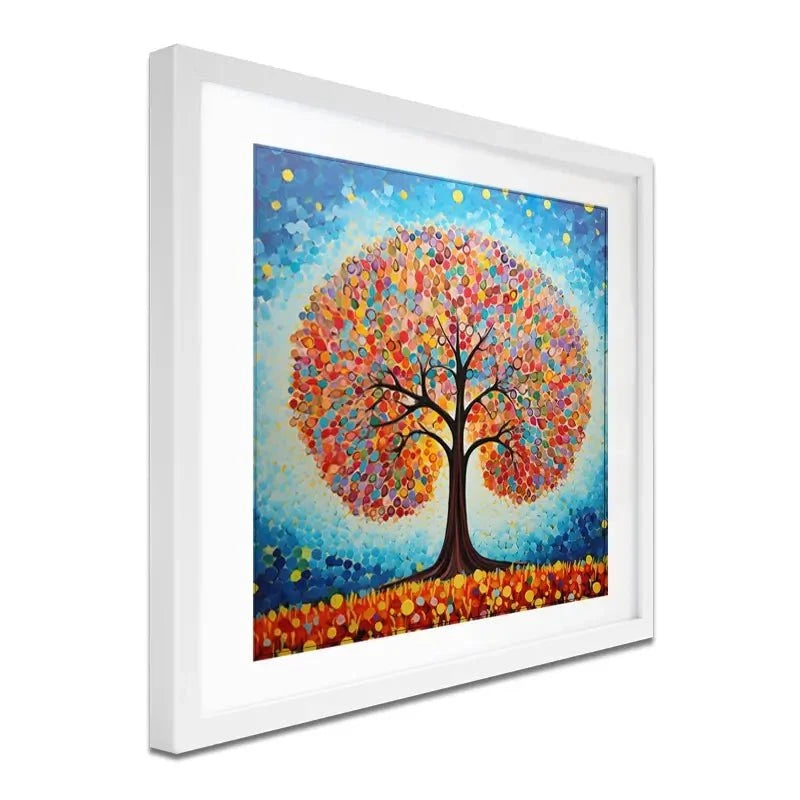 Modern Colourful Tree Of Life Framed Art Print Modern Colourful Tree Of Life Framed Art Print wall art product Gina Kelly - Independent