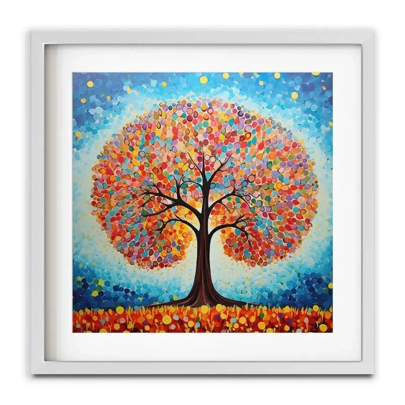 Modern Colourful Tree Of Life Framed Art Print Modern Colourful Tree Of Life Framed Art Print wall art product Gina Kelly - Independent