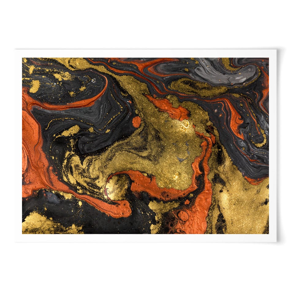 Molten Marble Art Print wall art product Ana Babii / Shutterstock