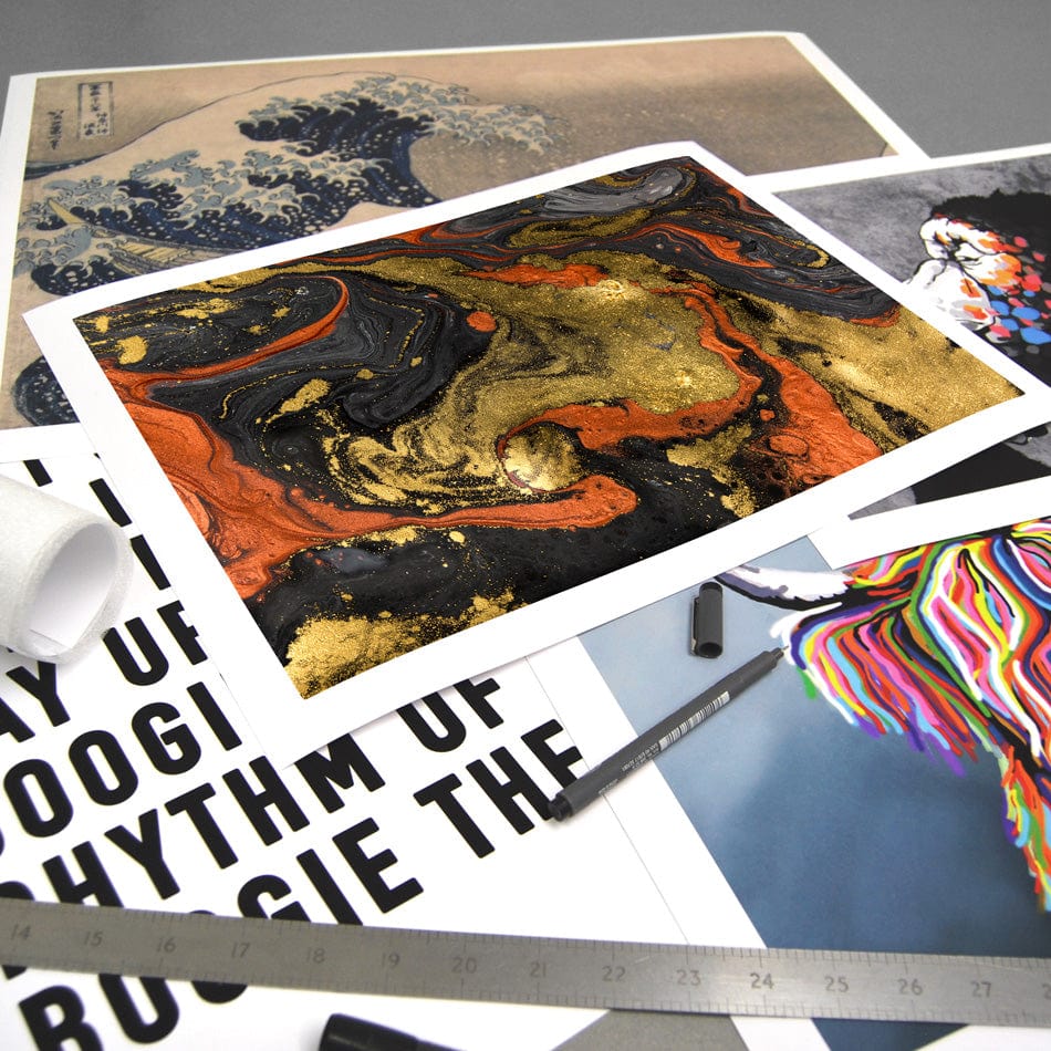 Molten Marble Art Print wall art product Ana Babii / Shutterstock