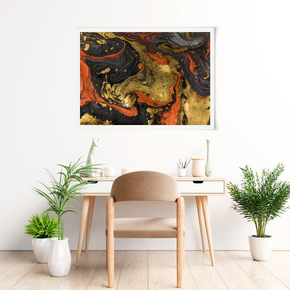 Molten Marble Art Print wall art product Ana Babii / Shutterstock