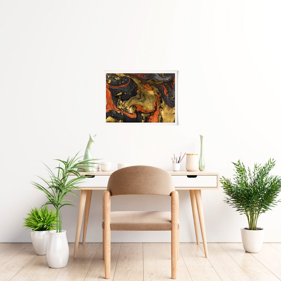 Molten Marble Art Print wall art product Ana Babii / Shutterstock