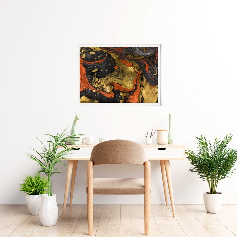 Molten Marble Art Print wall art product Ana Babii / Shutterstock