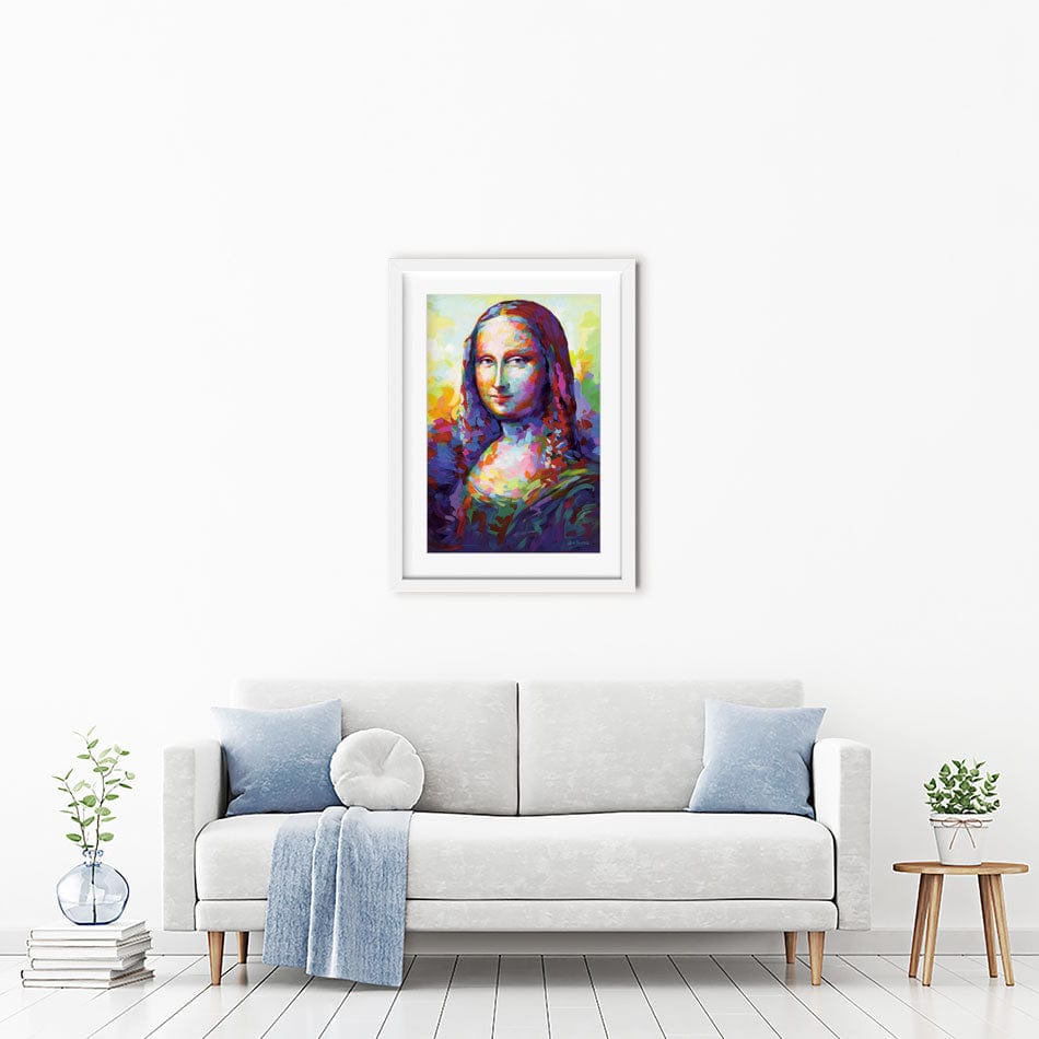 Mona Lisa Framed Art Print wall art product Leon Devenice