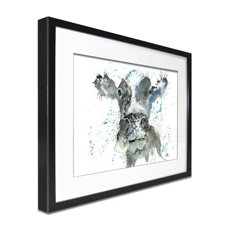 Moo Framed Art Print Moo Framed Art Print wall art product Jamie Taylor