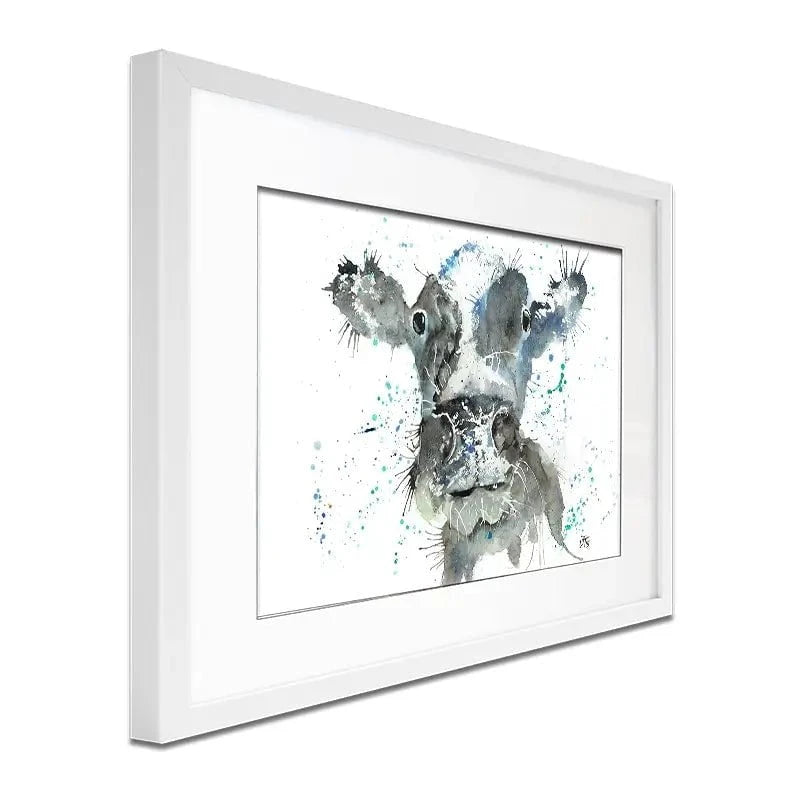 Moo Framed Art Print Moo Framed Art Print wall art product Jamie Taylor