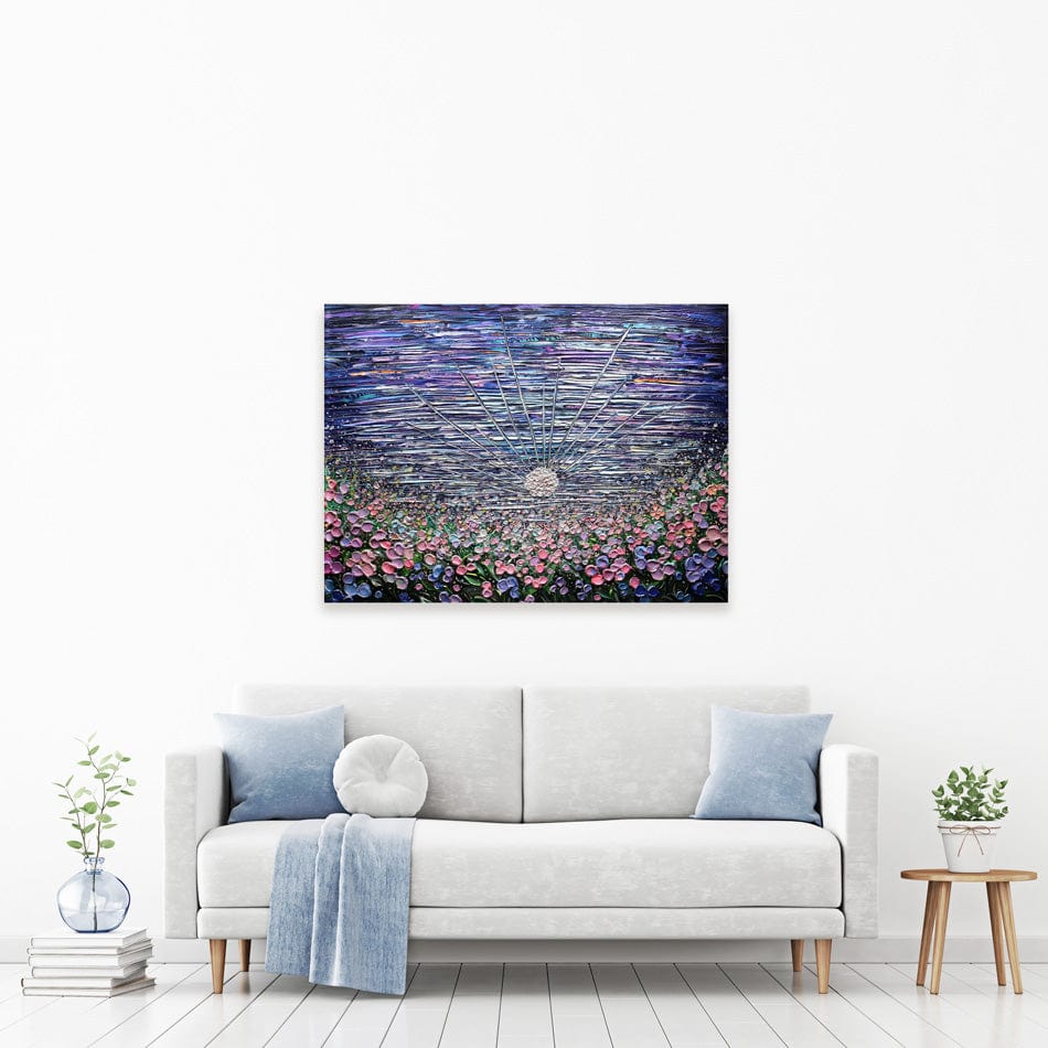 Moon Flower Canvas Print wall art product Expression By Nada