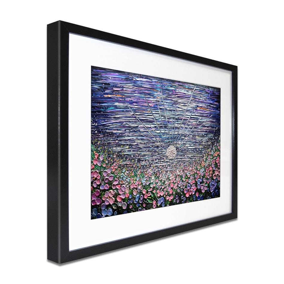 Moon Flower Framed Art Print wall art product Expression By Nada