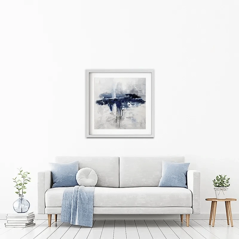 Moon Ocean Framed Art Print Moon Ocean Framed Art Print wall art product Osnat Tzadok